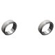 thumbnail image 4 of Minnieouse Anillos para hombre Chic exquisito estilo Simple Color sólido hombre titanio acero anillo accesorio de moda niño joyería decoración Plata 17 mm 2piezas, 4 of 6