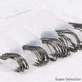 thumbnail image 5 of Fishing Hooks Set, 50Pcs Wide Gap Offset Worm Hooks, High Carbon Steel Sharp Barbed Jig Hooks For Freshwater Saltwater Bass Fishing Tackle, 5 of 6