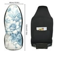 thumbnail image 2 of ALAZA Flower Blue Car Seat Covers 2 PCs Universal Auto Front Seats Interior Protector, 2 of 7