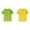 Yellow 1PCS & Green 1PCS, variant on FhsagQ 2 Pack Boys Tshirts 10-13 Kids T Shirts Short Sleeve Plain Top Tees Boy & Girl Unisex Toddler Children Crew Neck T Shirt Boys Shirts Size 8 Soccer Boys Tshirts 7 White 4XL
