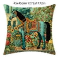 thumbnail image 3 of Herunwer Floral Morris Throw Pillow Covers Aesthetic Pillow For Bedroom Velvet Decor Pillowcase Home Decor Living Room Cushion Case For Bed Sofa Couch, 3 of 6