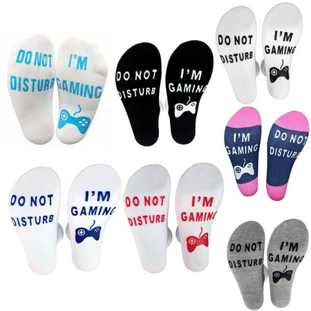

Middle Tube Socks Universal Style Printed Elastic Breathable Cotton Blend Hosiery Footwear Accessories Black