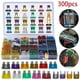 thumbnail image 2 of Kit Surtido de 300 Fusibles de Cuchilla para Automóvil, Fusibles Medianos y Pequeños para Automóvil, Camión, Motocicleta, Circuito Mixto con Caja, 2 of 5