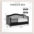 Dream on Me Toddler Day Bed with Storage, Black