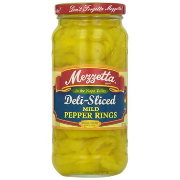 2X - Mezzetta Deli-Sliced Pepper Rings, Mild, 16 Ounce
