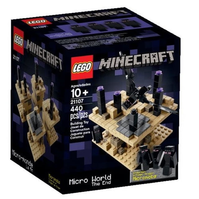 Juguete LEGO Minecraft Micro World The End con Ender Dragon
