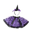thumbnail image 4 of Disfraz creativo para niña Salvador con diadema y disfraz de Halloween púrpura, 4 of 10