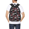 thumbnail image 6 of Vsdgher Vintage Skull Casino Print Backpack for Women Men School Bookbag with Laptop Compartment for College Work Travel, Simple Fashion Casual Daypack, Fit 15" Laptop, 6 of 8