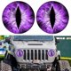 thumbnail image 3 of 1 Par De Calcomanías Para Faros Delanteros Beast Eyes, Redondas 3D Para Jeep, Calcomanías Stereo Eyes (Púrpura), 3 of 9