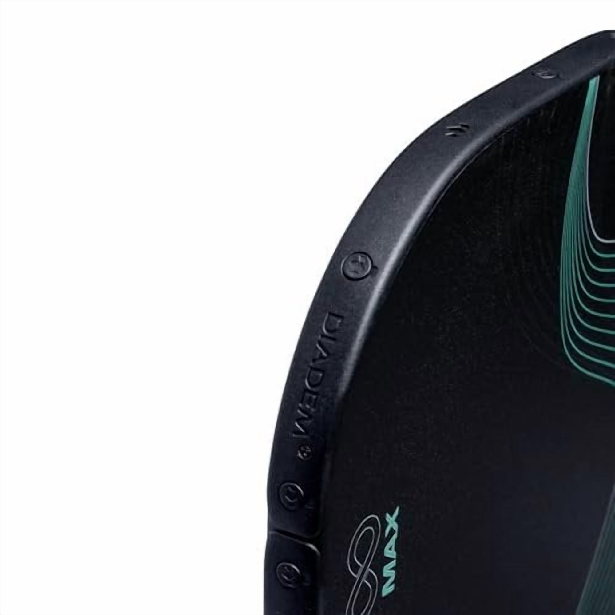Diadem Icon Infinity Max Pickleball Paddle  Large Sweet Spot  Dual Foam Core & Carbon Fiber  Maximum Power, Control, and Spin  High Performance with Replaceable Edge Guard Mint