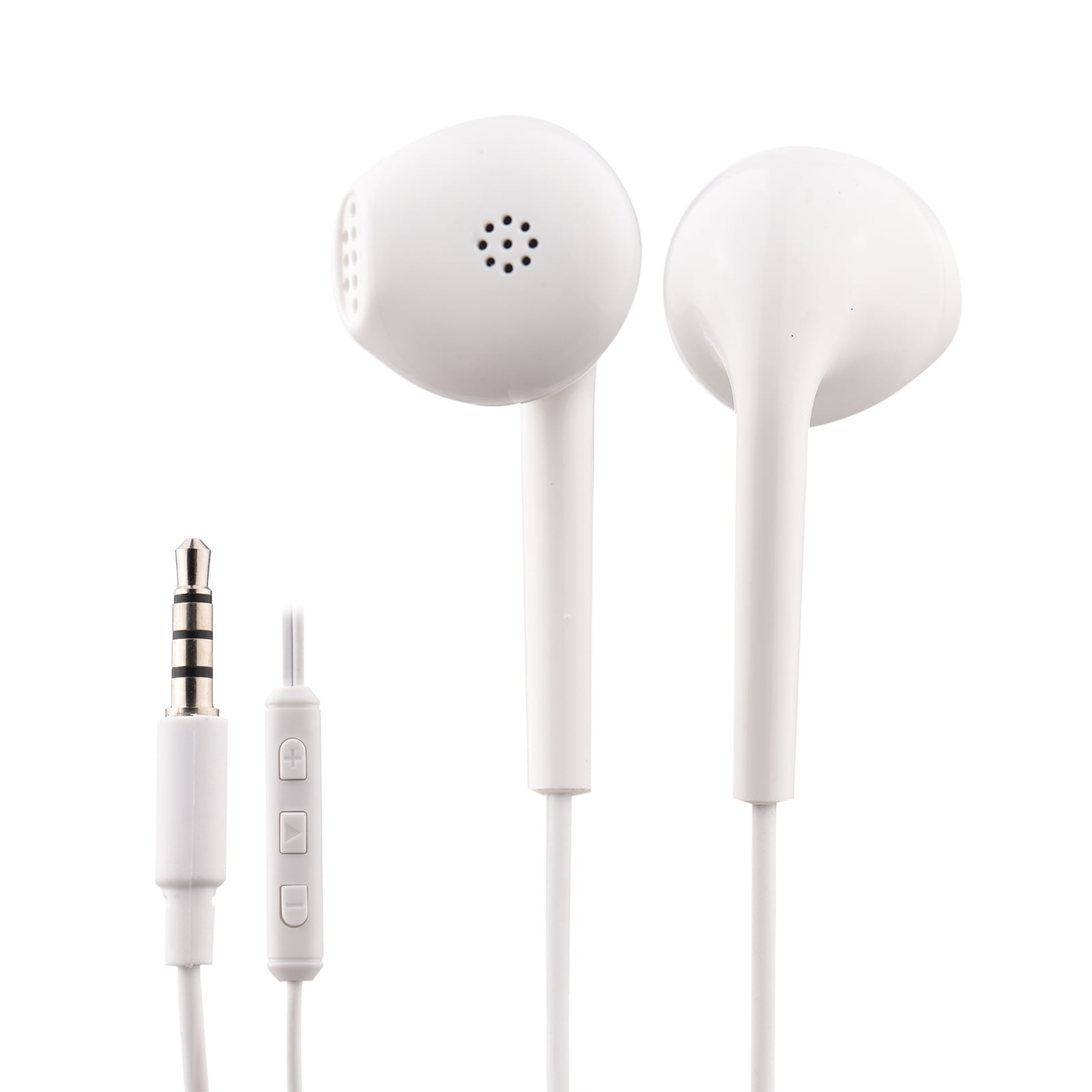 Amdohai 3.5mm Wired Headphones with Microphone Half In-Ear Headset Music Earphone Smart Phone Earbuds In-line Control
