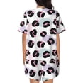 thumbnail image 4 of Womens Pajama Sets With Pocket, retro print leopard Lounge Sets Short Sleeve Sleepwear PJ Sets for Women, 4 of 6