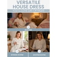 thumbnail image 5 of Casual Nights - Flannel Floral Long Sleeve Nightgowns for Women, Soft Lightweight Cotton & Lace Trim, Comfortable Lounging, Yellow Blue Medium, 5 of 7