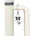 thumbnail image 3 of Delight Jewelry Silvertone Baby Cup with Crystal - Silvertone Bow Charm Accessory for Tumblers and Thermal Cups, 3 of 4