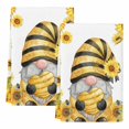thumbnail image 2 of Sunflower Gnomes Kitchen Towels Set of 2, Summer Botanical Bee Yellow Absorbent Dish Towels for Kitchen, Microfiber Hand Towel, Quick Drying Tea Towel for Cleaning Decorative Dishcloths, 2 of 7
