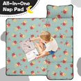 thumbnail image 4 of Pioneer Flower Floral Print Pattern Teens Toddler Nap Mat with Pillow, Sleeping Mat Bag for Preschool Daycare 59"x22", 4 of 6