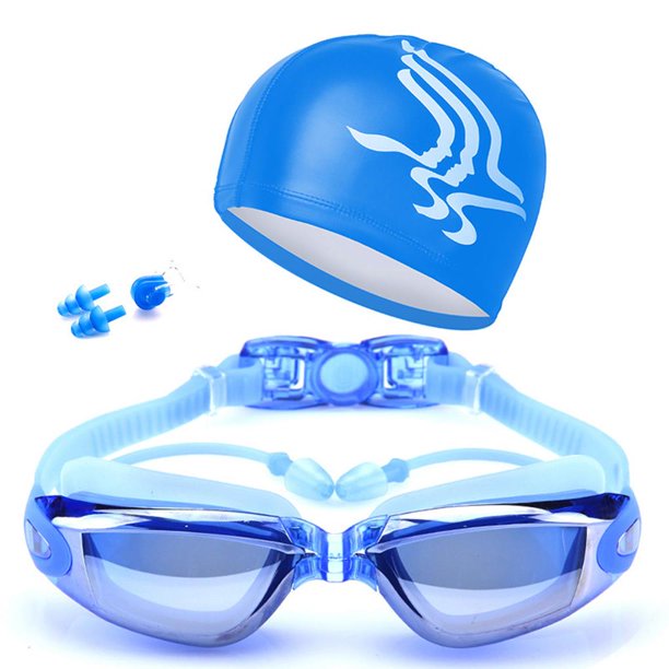 Juego De Gafas De Natación Gafas De Natación Ajustables Antivaho Con Gorro De Natación sonducket BA000696-02