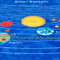thumbnail image 4 of Allstar Kids / Baby Room Area Rug. Solar System Bright Blue Colorful Vibrant Colors (7' 3" x 10' 2"), 4 of 7
