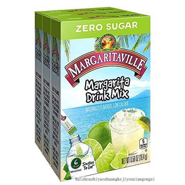 Singles To Go Water Drink Mix Margarita Flavored, NonAlcoholic