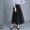Black, variant on KOMOO Women Mesh Layered Midi Skirts Elastic High Waist Pleated Tulle Skirt Tutu A-line Midi Skirt