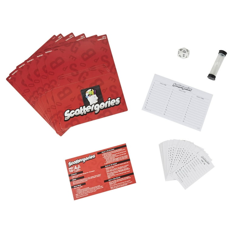  Scattergories Board Game, Game of Categories, Family Board  Games for Adults and Teens, Fun Party Games for 2 to 4 Teams, Word Games,  Ages 13+ : Toys & Games