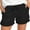 Black, variant on Womens Casual Shorts DrawstringWaist Comfy Solid Elastic Pants Pocket Pants Girls Bottoms Shorts
