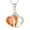 Orange, variant on Jiaroswwei Pendant Necklace Cubic Zirconia Inlaid Jewelry Gift Heart Shape Women Fashion Pendant Necklace for Daily Life
