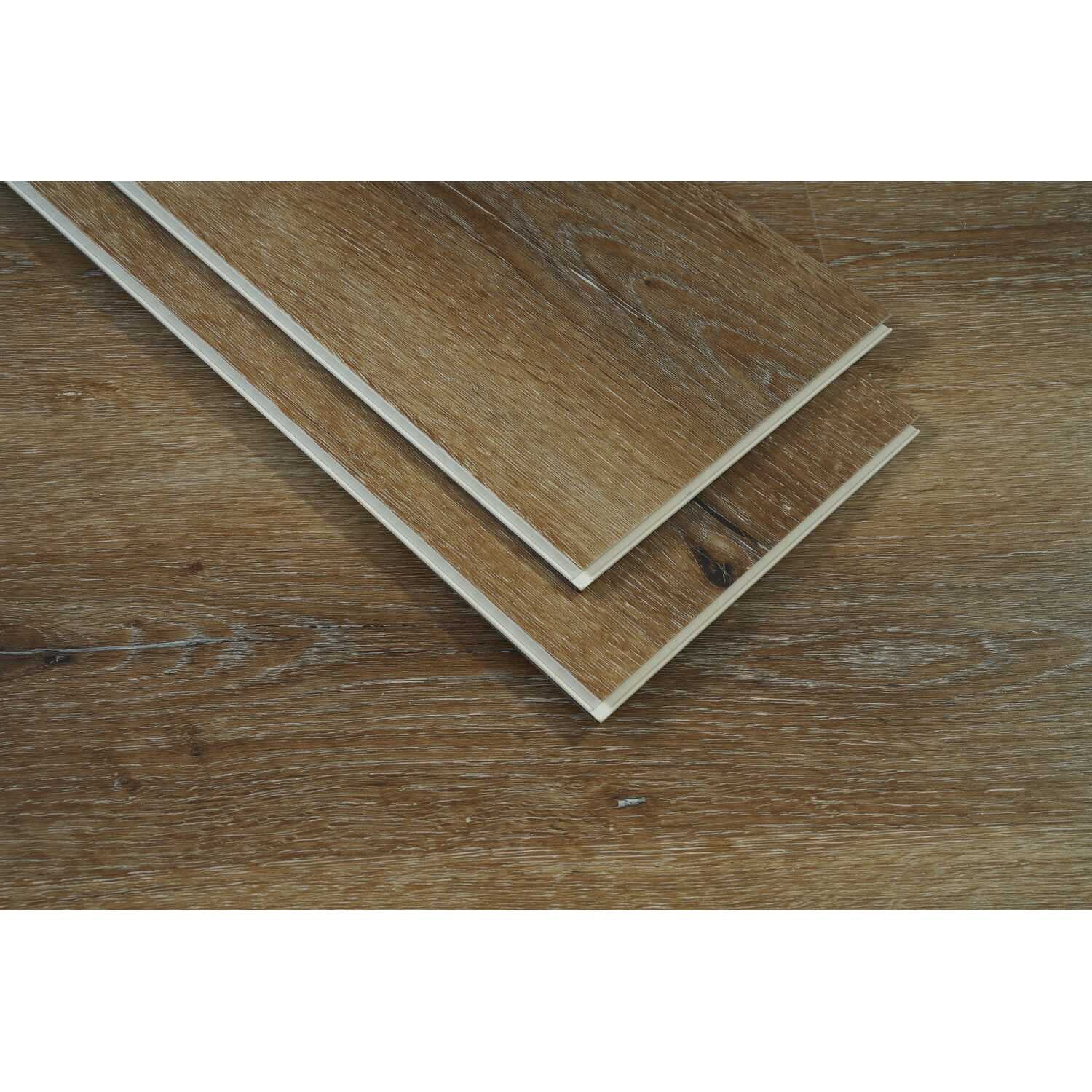 Elegant Kitchen and Bath Luxury Vinyl Flooring 7 x 48 x 5.5mm 12 mil in Hickory Oak