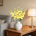 thumbnail image 5 of OCCOA 5 Branches Artificial Gladiolus Flowers Stems Faux Silk Plants for Home Wedding Party Indoor Outdoor Vase Decor, Yellow, 5 of 6