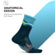 thumbnail image 3 of Calcetines Feetures Trail Max Cushion Mini Crew Senderismo Azul Grande, 3 of 7