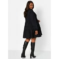 thumbnail image 5 of Rebdolls Women's Plus Oversized Layered Mini Dress - Black - 4X, 5 of 5