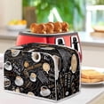 thumbnail image 3 of UNICEU Coffee Pattern Quilted Toaster Cover - Fits Most Standard 2 Slice Toasters, Kitchen Small Appliance Cover, 3 of 6