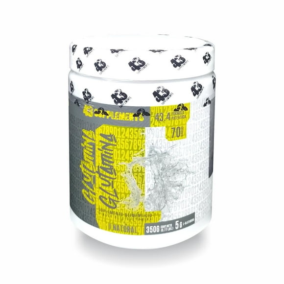 Glutamina en polvo sin sabor 43 Supplements 350 g 43SUPGLUTAMINA350