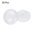 thumbnail image 4 of Botones de plástico Uxcell de 50 piezas de 0.47" con forma de hongo y con ojal, blancos, 4 of 7