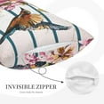 thumbnail image 5 of Balery Bird And Floral Pillow Covers,Bed Pilowcases,Reversible Plush Throw Pillow Covers End Pillow Encasement,Pillow Case - 16"X24", 5 of 9