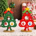thumbnail image 5 of 2 pcs Christmas Tree Desktop Ornament ArtificialesChristmas Tree Ornament Mini Desk Christmas Tree Christmas Wooden, 5 of 5