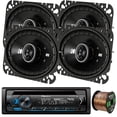 thumbnail image 1 of Pioneer DEH-S4200BT In-Dash Single-DIN CD Player Bluetooth Receiver, 4 x Kicker 43DSC4604 DS-Series 4x6" 240-Watt 4-Ohm 2-Way Car Coaxial Speakers, 16-Gauge 50Ft. Speaker Wire, 1 of 4
