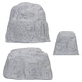 thumbnail image 1 of Sunnydaze Polyresin Faux Landscape Rock Set - Light Gray - Set of 3, 1 of 10