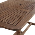 thumbnail image 2 of Pemberly Row Acacia Wood Patio Dining Table in Dark Brown, 2 of 3