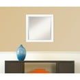 thumbnail image 3 of Cabinet White Narrow Beveled Wood Bathroom Wall Mirror, 3 of 11