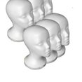 thumbnail image 2 of Faithtur Mannequin Féminin Modèle Cosmétique Perruque Factice Présentoir, 2 of 8