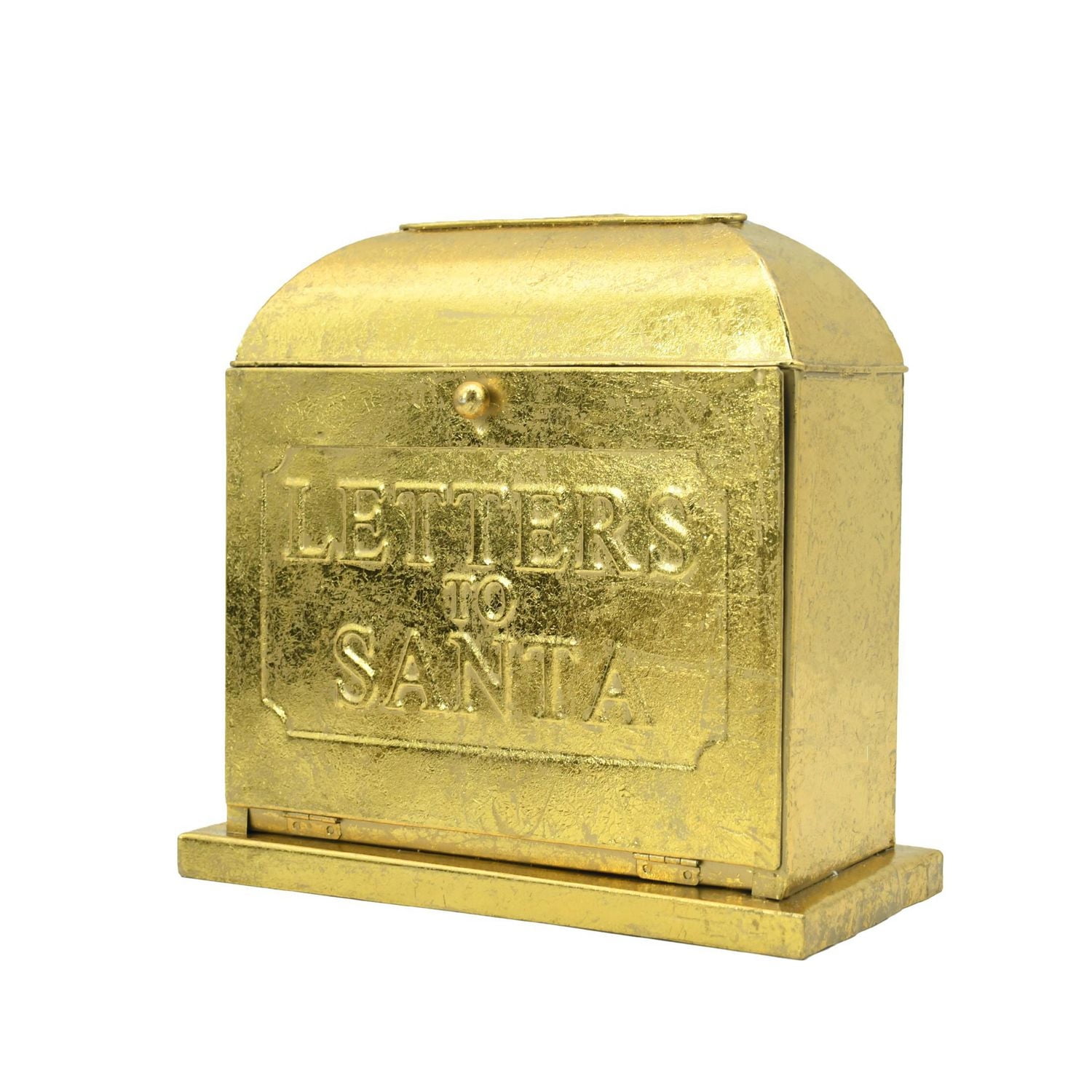 FRAÎCHE Lettres de métal au père Noël boîte aux lettres, or