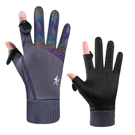 IROINNID Touchscreen Gloves for Men Winter Gloves For Touch-Screen Gloves Windproof Warm Gloves For Winter Use,Gray