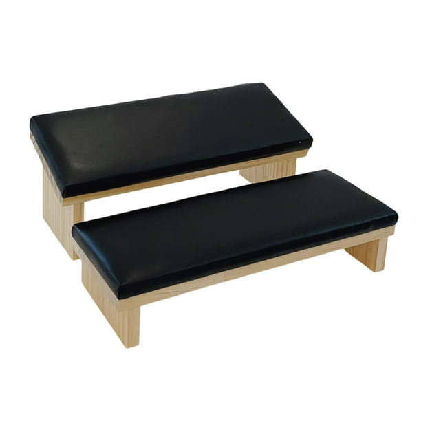 2 piezas de reposabrazos para uñas, almohadillas de soporte para brazo, herramientas especiales para manicura profesional, para uñas. Negro
