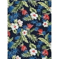thumbnail image 6 of Ma Croix Mens Lightweight Hawaiian Tropical Print Button Down Shirt, 6 of 7