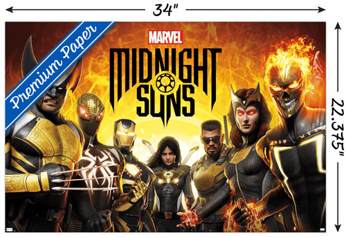 Marvel Midnight Suns - Key Art Wall Poster, 22.375" x 34"