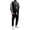 Black, variant on Mens Casual Tracksuit Athletic Sportswear Outfit Clothes
