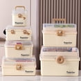 thumbnail image 4 of Large Capacity Multi-Layer Transparent Medicine Storage Box for Home Use, Child-Friendly Emergency First Aid Kit with Durable Plastic Construction, Ideal for Organizing Medications and Health, 4 of 6
