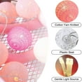 thumbnail image 6 of LINLIN LED Cotton Ball String Lights, Fairy Lights LED String Lights Battery Operated Indoor Outdoor Decorative Light for Home Party Christmas String Lights, 6 of 7