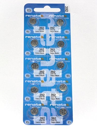 New Renata 10 Pcs/ 1 Card Silver Oxide Battery SR41SW, 392